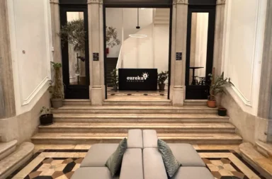 Palácio Rosa — sede da Eureka Coworking em Lisboa, com jardim privativo de 1.000m²